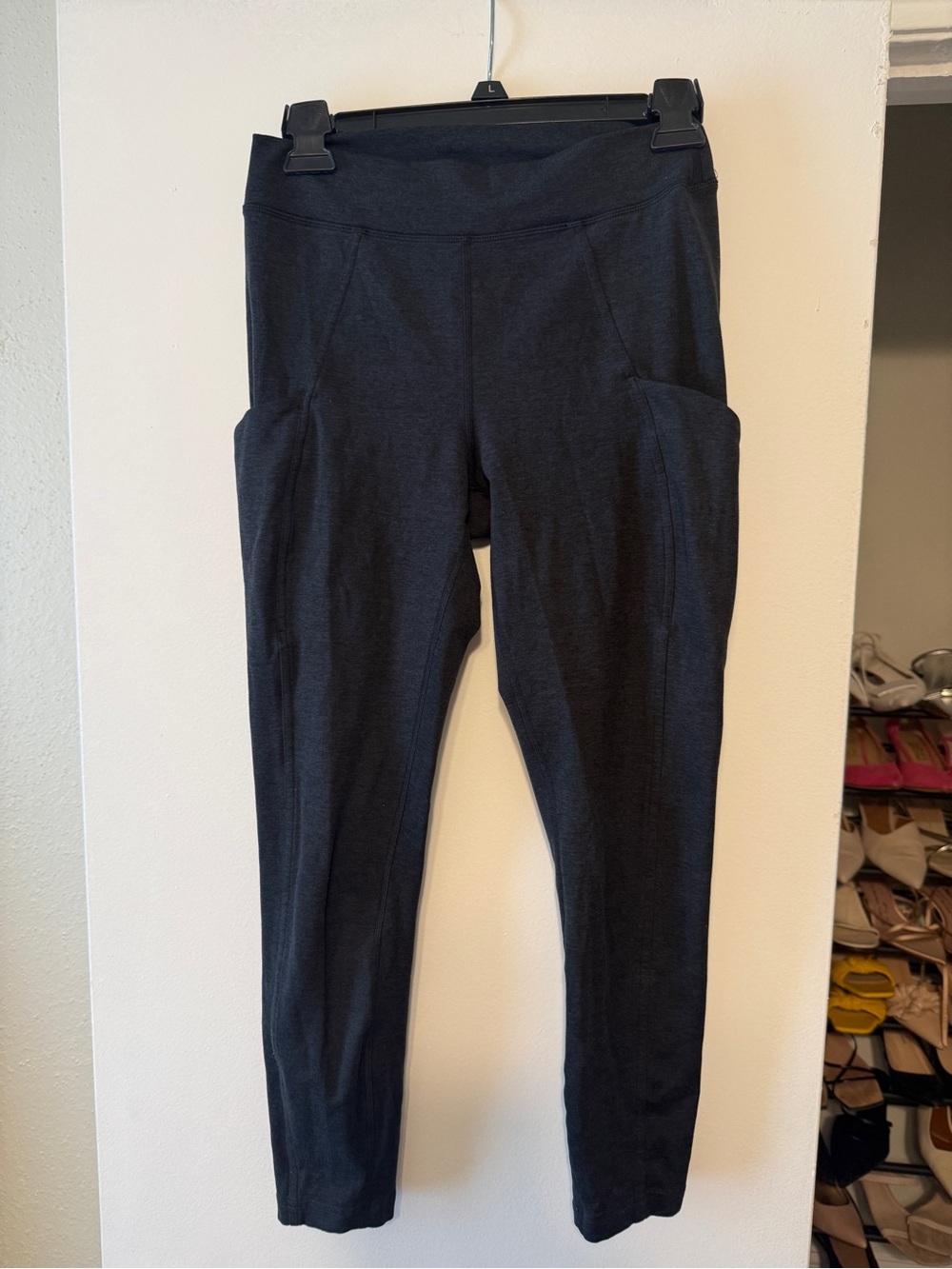 lululemon athletica Grey High-Rise Leggings with Side Pockets